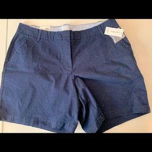 Women’s navy shorts by Crown and Ivy, size 16W